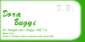 dora bugyi business card